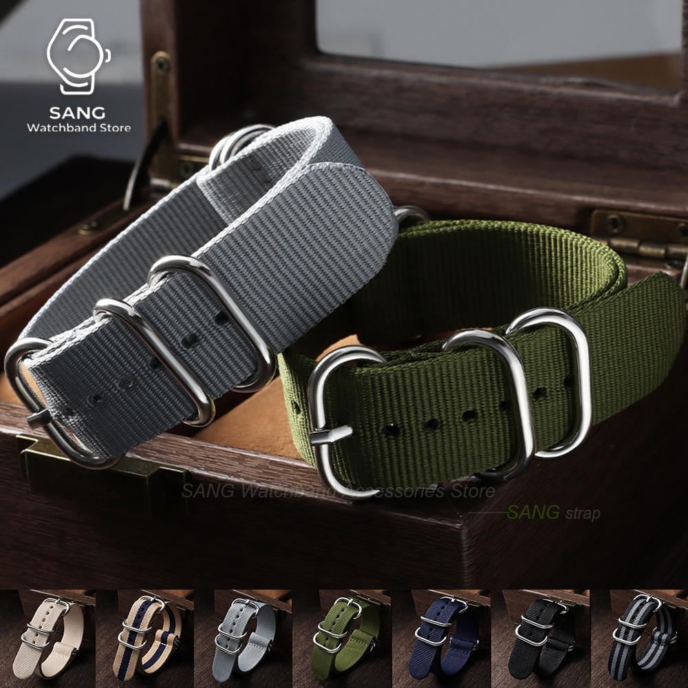 Nato Strap Nylon - 18mm 20mm 22mm 24mm Wojskowy Sportowy