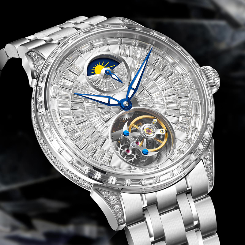 Omega Watch Constellation - Zegarek męski Diamentowa tarcza Pasek ze