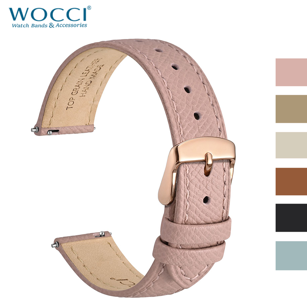 WOCCI Top Grain Leather Watch  – Leather Strap Quick Release recenzja i cena