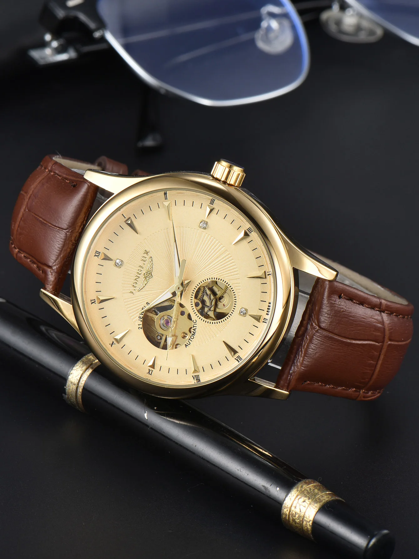 Zegarek automatyczny LONGLUX,  – Omega Watch Constellation recenzja i cena
